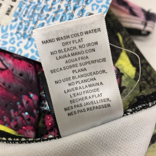 Traje de baño Sinful by Affliction Hydrogen parte inferior de bikini rosa verde talla XL - Imagen 7 de 7