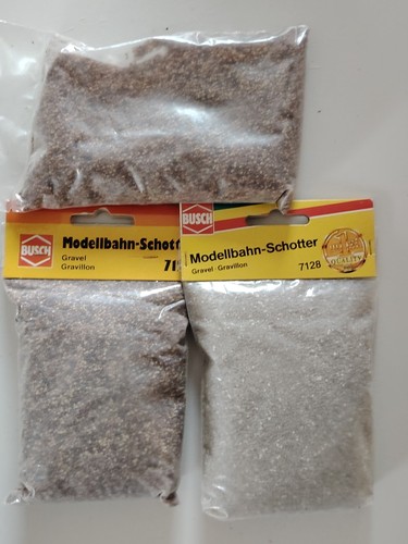 3 x  Busch 7128  + 7126 Streugut Schotter Neu | Condition: Neu