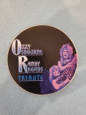 OZZY OSBOURNE & RANDY RHOADS TRIBUTE STICKER 4" NEW
