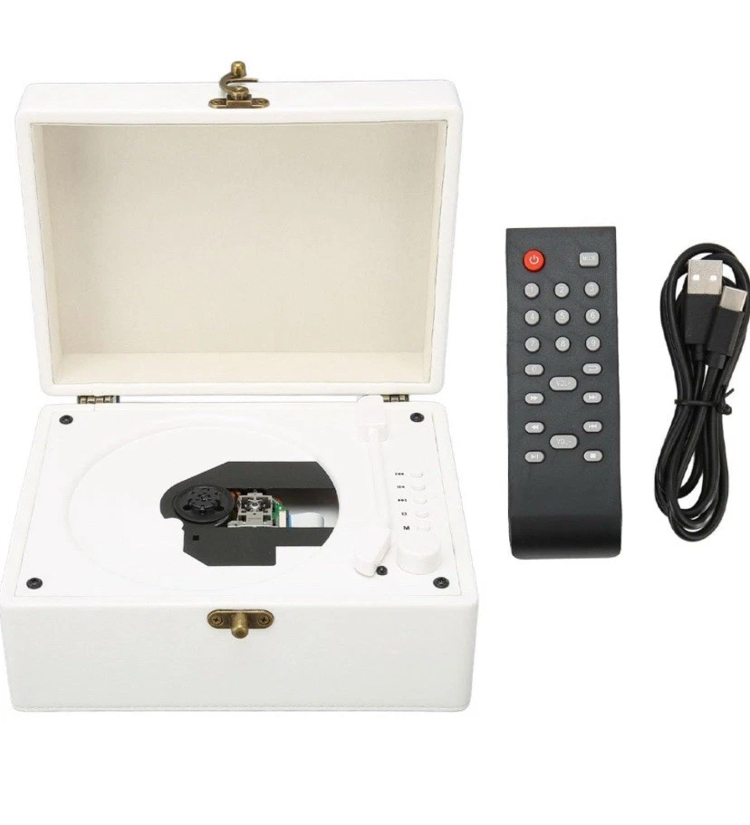 CD Record Player, Support AUX USB Bluetooth CD Player - Image 2 of 4