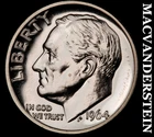 1964 Roosevelt Dime- Silver- Choice Gem Proof Luster- No Reserve #K4002