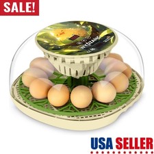 Smart Chicken Incubators Hatching Eggs w/ Automatic Turner Small Poultry Duck