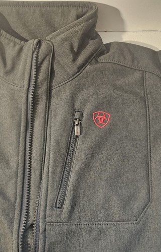 ARIAT Boy’s Logo 2.0 Softshell/Americana Jacket #10037366 Charcoal 2017 NWT - Picture 6 of 22
