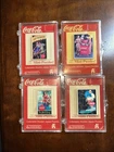 Lot Of 4 Peter Parker Coca Cola Mini Wooden Jigsaw Puzzle 2002 Vtg