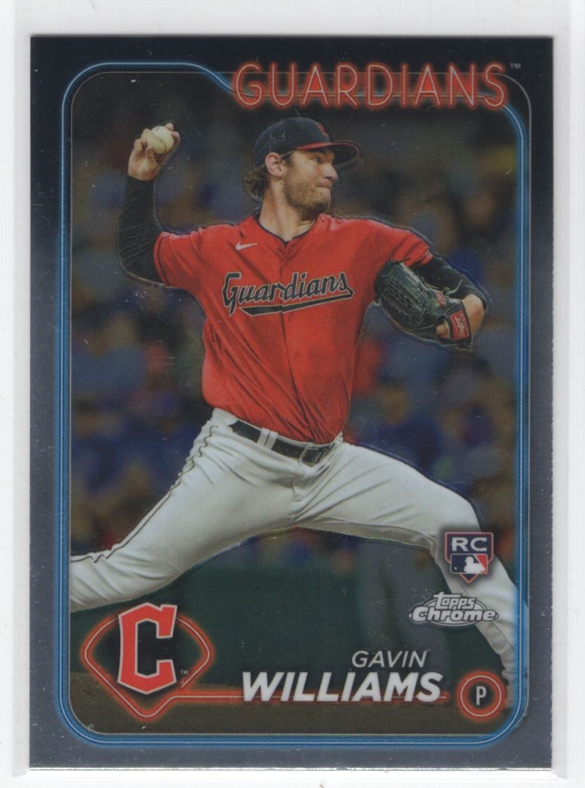 #15 2024 Topps Chrome Gavin Williams RC Guardians