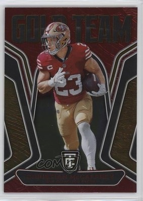 2024 Panini Totally Certified Gold Team Mirror Red /249 Christian McCaffrey jc3