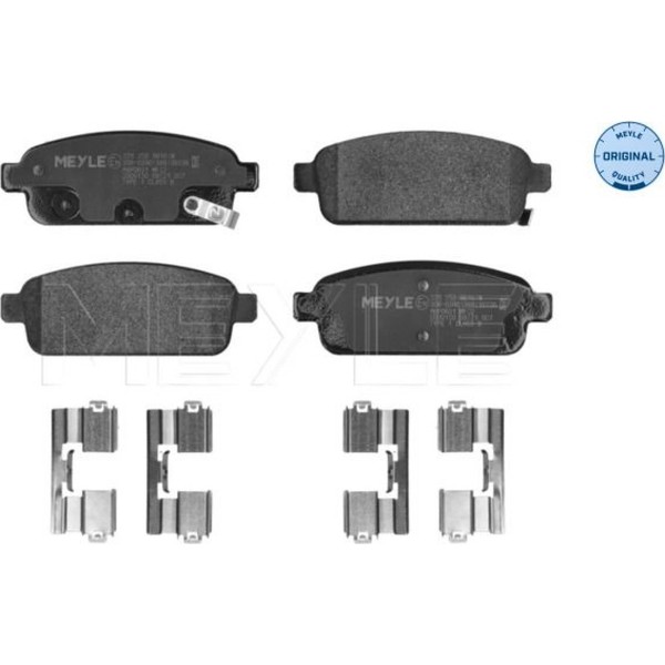 Meyle 025 250 9616 W Bremsbelagsatz FüR Opel Chevrolet Vauxhall Astra Zafira-image