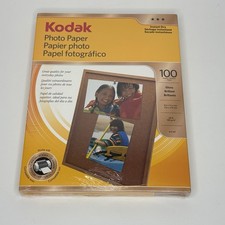 Kodak Photo Paper Gloss 100 Sheets 8.5 x 11 Brilliant 820 9017 New Unopened