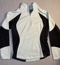 Eddie Bauer W Sz M Thermal 3/4 Zip Pullover Waffle Fleece Athletic Cozy Outdoor