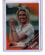 Bree Morse 2016 Topps Chrome Baseball First Pitch Orange Refractor SSP 18/25