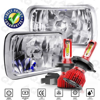 For Mercury Topaz 1984-1985 7x6'' LED Headlight Sealed Beam Square Headlamp