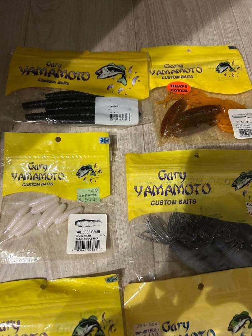 Gary Yamamoto Bass Fishing Worm Set 16 Bags, Near Mint, Soft Lure, Fishing Gear - Image 2