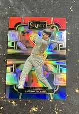 2024 Panini Select - Concourse Jackson Merrill #68 Red & Blue Prizm (RC)
