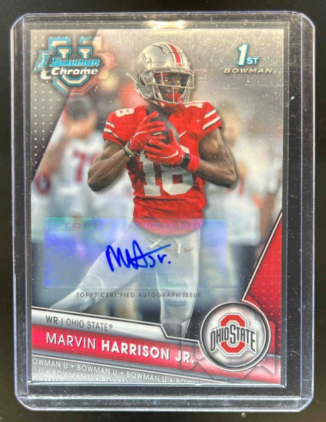 2023 Bowman U Chrome Marvin Harrison Jr. Auto 1st Prospect #100