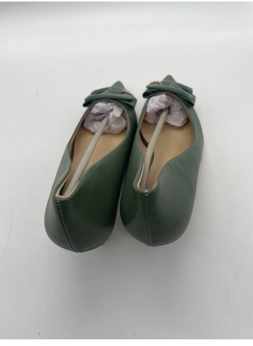 New C Paravano Women's Pumps Low Heel Kitten Initial C Green Size 10 Heels - Picture 8 of 11