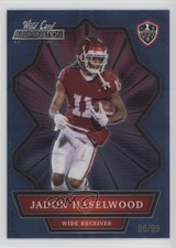 2021 Wild Card Alumination NIL Collegiate Edition Blue 96/99 Jadon Haselwood 1p1