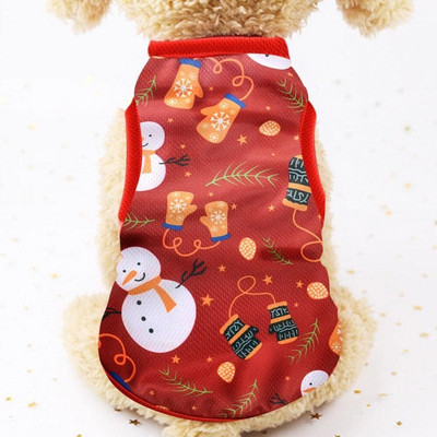 1pc Weihnachtshunde Kleidung Baumwolle Haustier Kleidungsscheiben Für Kleine Hun