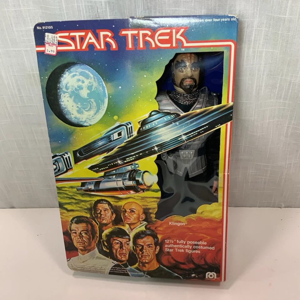 Startrek 1979 Mego 12” Klingon, Spock, Kirk tiene un punto a ojo Foto 2 de 4
