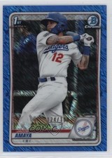 2020 Bowman Chrome Prospects Blue Shimmer Refractor /150 Jacob Amaya #BCP-3 he0