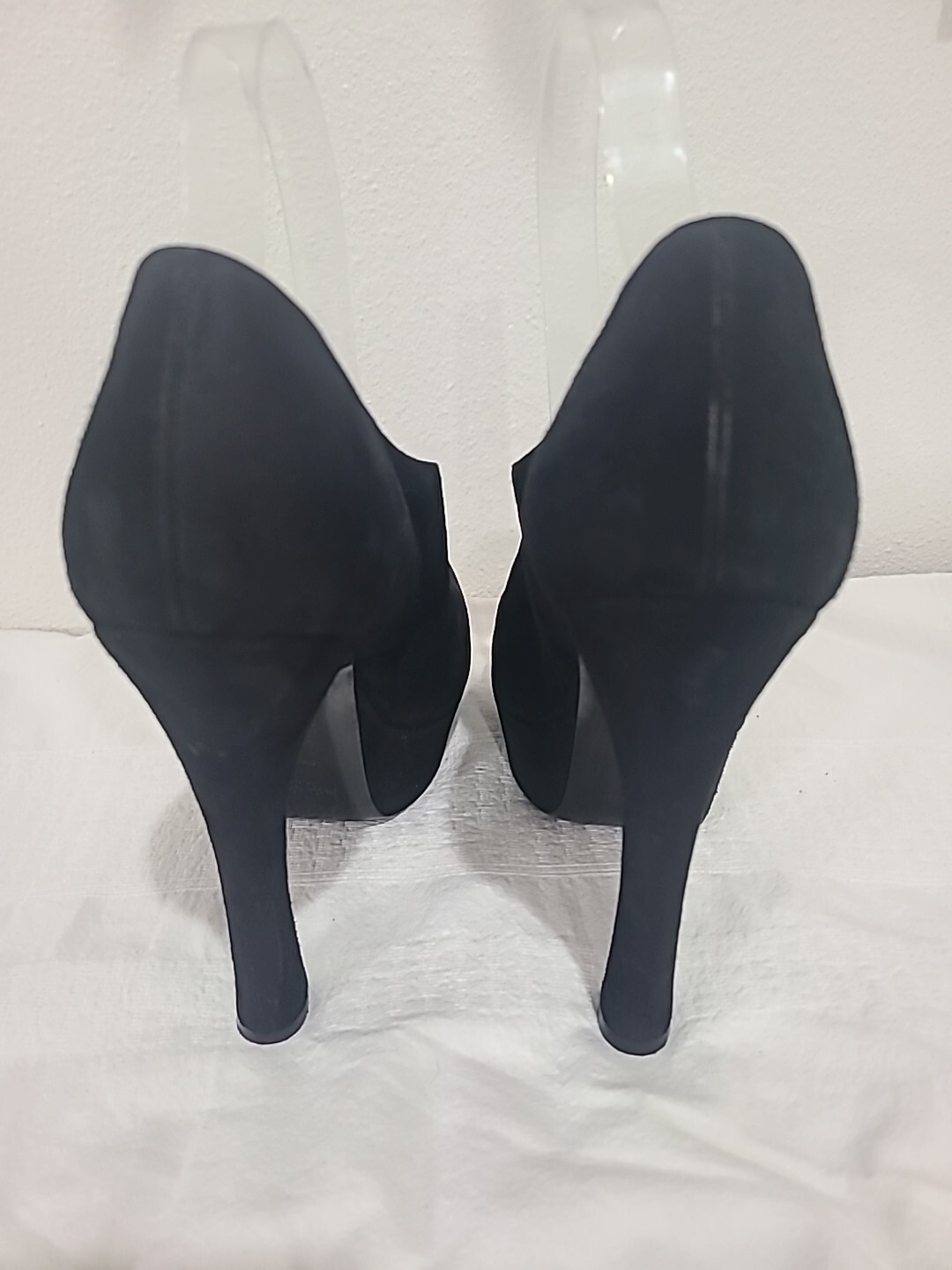 DÉCOLLETÉ YSL SAINT LAURENT NERE SCAMOSCIATE FIBBIA RITAGLIATA MARYJANE PLATFORM TAGLIA 39(8)