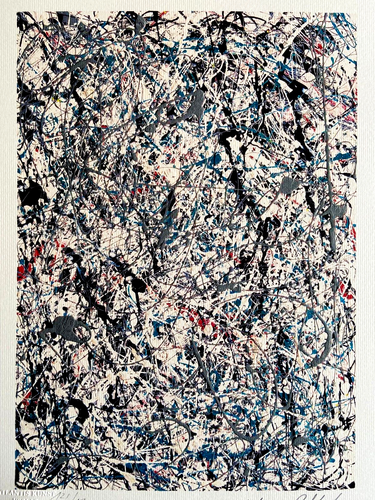 JACKSON Pollock Lithograph COA Original Signed Numbered Willem De Kooning@ - Picture 2 of 10