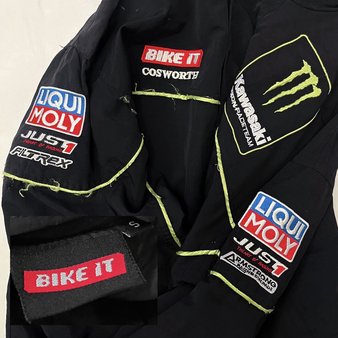 Vintage Y2K 00s Monster Energy Kawasaki Racing Motorcycle Bike