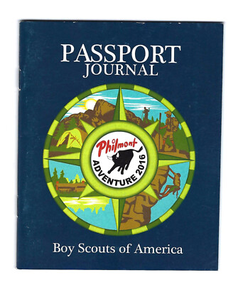 PHILMONT SCOUT RANCH * 2016 PASSPORT JOURNAL * 1 BOOK * FRONT & BACK VIEWS