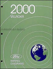 Libro esquemático eléctrico manual diagrama de cableado original Mercury Villager 2000