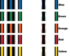 White Water Archery Traditional 5 Crest Arrow Wrap 15 pk Choose Length Width