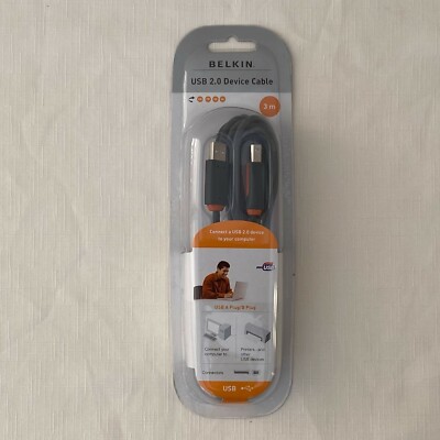Neu - Belkin USB Gerätekabel 3 mtr (CU1000aed10 / P35993ed) A Stecker / B Stecker