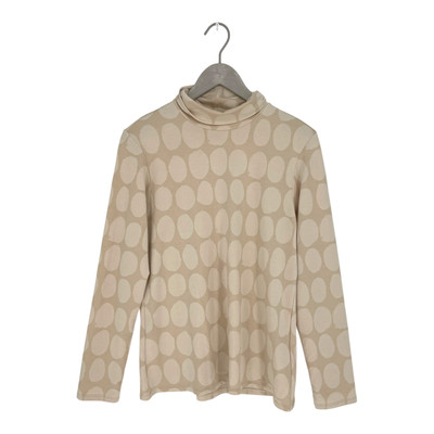 Marimekko x Uniqlo heattech turtleneck shirt, wheat | woman XL