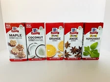 McCormick Holiday Baking Extracts Set MAPLE COCONUT ORANGE ANISE PEPPERMINT New