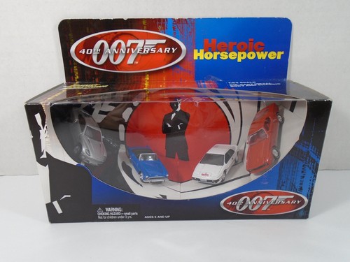 2002 JOHNNY LIGHTNING--007 40th ANNIVERSARY--4 CAR SET (NEW) LIMITED EDITION