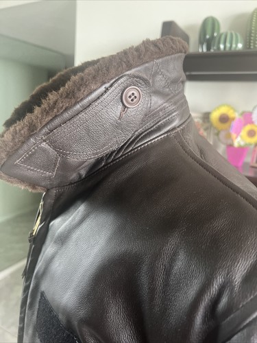 G-1 Barely Worn Excelled DSCP Leather Flight Jacket USMC Marines USN 44 Large ✅ - Picture 4 of 19