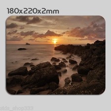 Landscape scenery Ocean sunset Anti slip COMPUTER MOUSE PAD 9 X 7inch