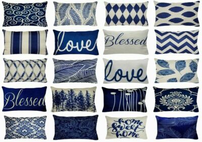 navy pillow cases