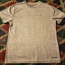 HEAD Hypertek Short Sleeve  T-Shirt Medium 100% Polyester Activewear Athletic