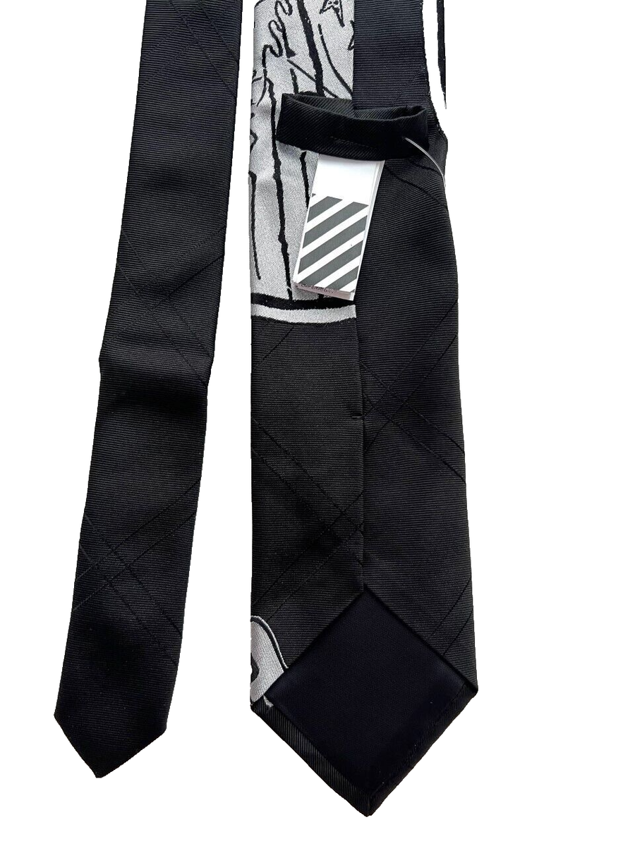 off white necktie