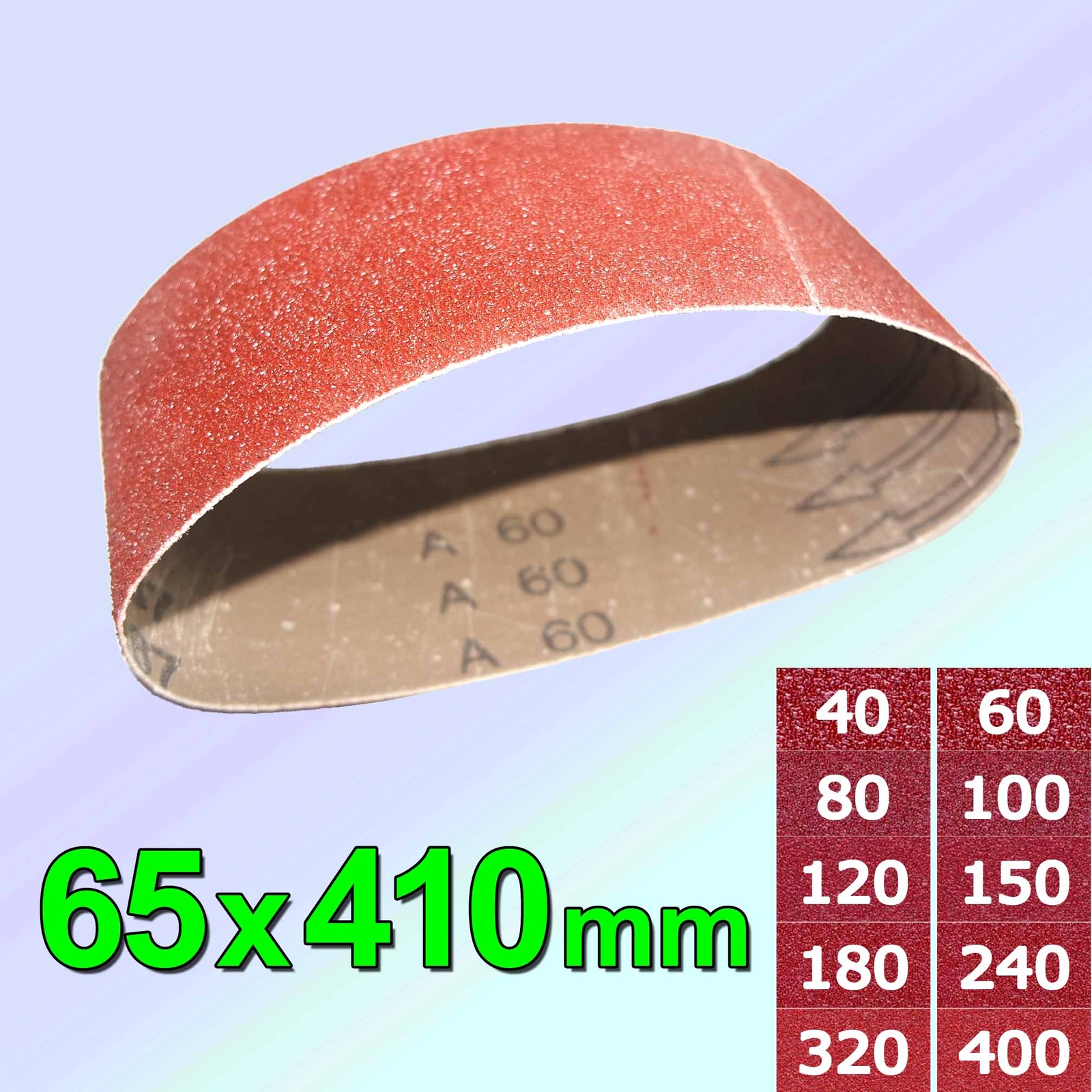 Mirka Schleifbänder 100x610mm Korn P40 - 3er Set Für Bandschleifer Holz & Metall