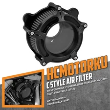 Clear Matte Black Air Cleaner Filter For Harley Softail Breakout 16-17 Dyna 2017