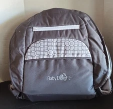 Baby Delight Gray Portable Infant Convertible Bedside Sleeper