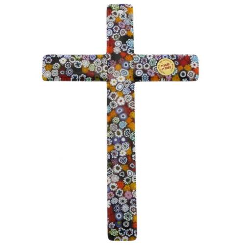 GlassOfVenice Murano Glass Wall Crucifix - Picture 2 of 6
