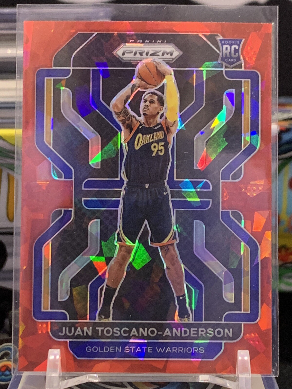 2021-22 Panini Prizm Basketball Juan Toscano-Anderson RC #295 Red Ice Rookie5N