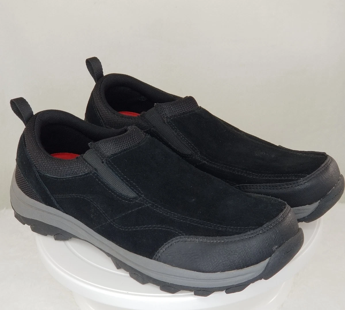 WRANGLER BLACK SLIP ON MEMORY FOAM COMFORT SHOES SNEAKERS MENS SZ 9.5
