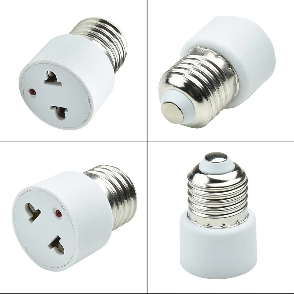 Lamp Socket Adapter E27 US/EU Household Home Office Efficient Easy Installation - Image 2 of 4