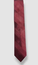 Ryan Seacrest Distinction Men's Red Malta Plaid Slim Silk Tie 57 x 3