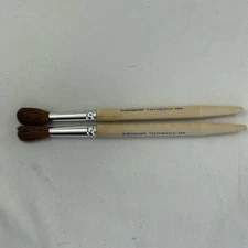 Vintage M. GRUMBACHER Paintbrushes 7920 USB 14 U.S.A. NEW OLD STOCK Set Of 2 (C)