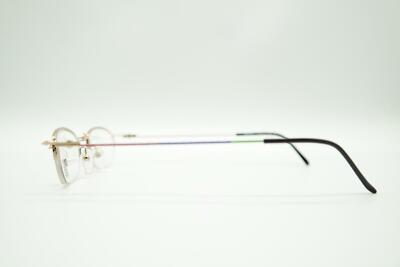 Lunettes Vintage Casanova RVC-14 - Monture Dorée Multicolore Carrée - NOS (neuf Ancien Stock)