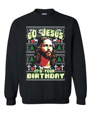 Jesus Ugly Christmas Sweater, Jesus Birthday Sweater, Unsex Christian Sweater