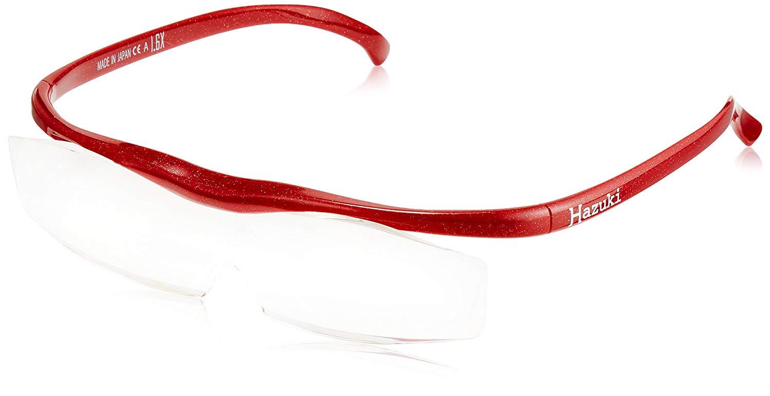Очки-лупа Hazuki Компактная 1,6-кратная лупа с прозрачными линзами красного цвета с отслеживанием